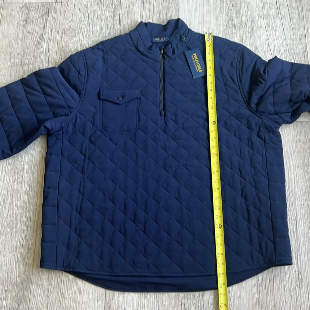 Polo‎ Ralph Lauren Golf Diamond Quilted 1/4 Zip Mockneck Pullover Jacket XXL